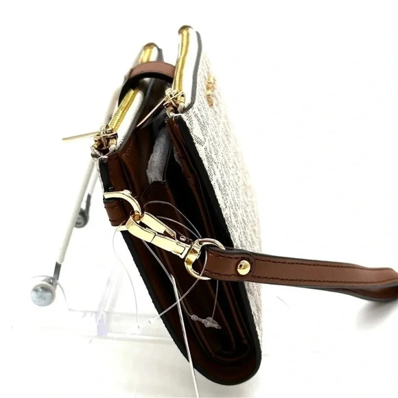 Michael Kors Double Zip Wallet Wristlet Vanilla Leather (NWT) - Picture 4 of 7